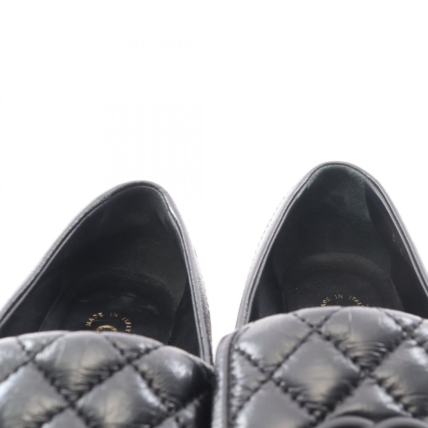 Chanel Loafers Quilted Turnlock Leather — view 8