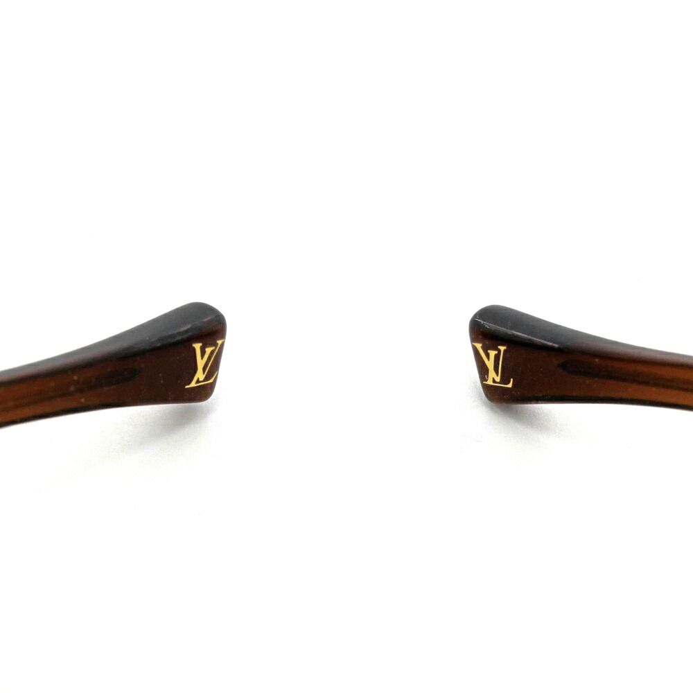 Louis Vuitton Sunglasses Spson GM Brown Gold Lame Eyewear — view 8