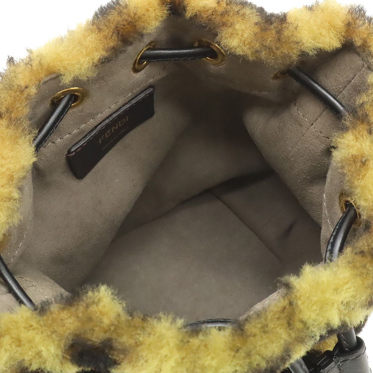 Fendi Mon Trésor Zucca Mini Bucket Bag Brown — view 8