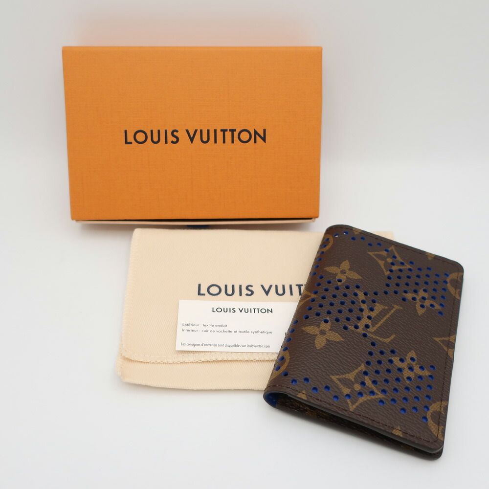 Louis Vuitton Ten Card Case Pocket Organizer Blue — view 7