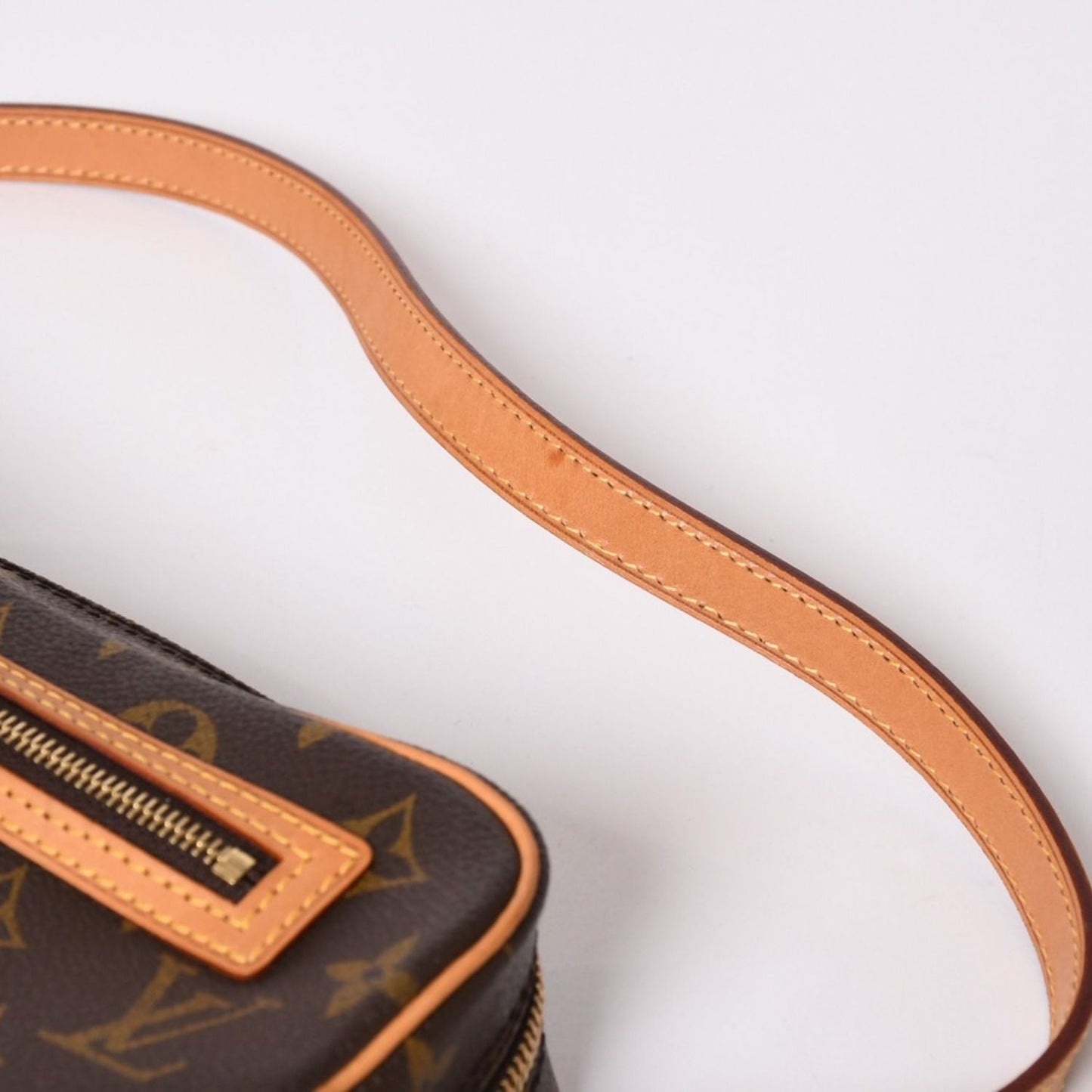 Louis Vuitton Pochette Cite Bag Monogram Canvas Leather Brown — view 8
