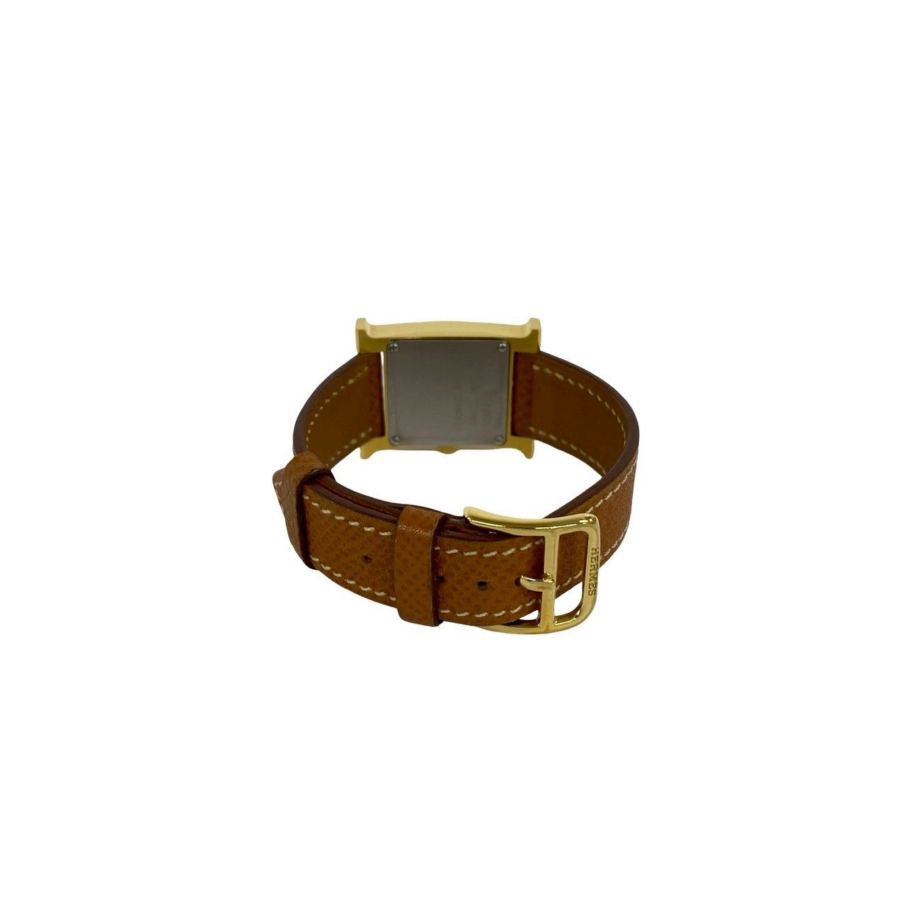 Hermes Watch Leather Quartz Brown Gold — view 8