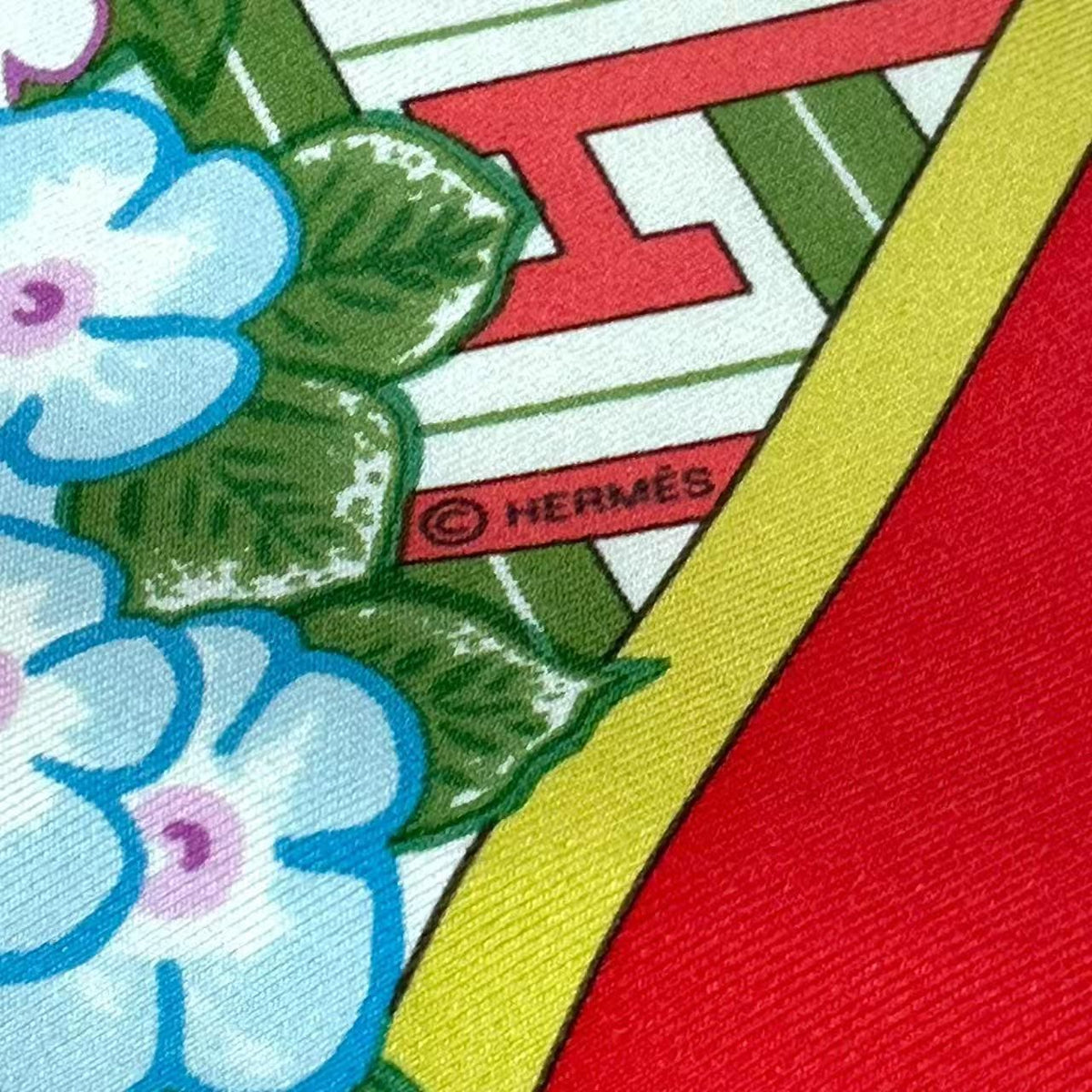 Hermes Carre 90 Scarf Silk Ballade de Heian In The Garden Pink — view 8