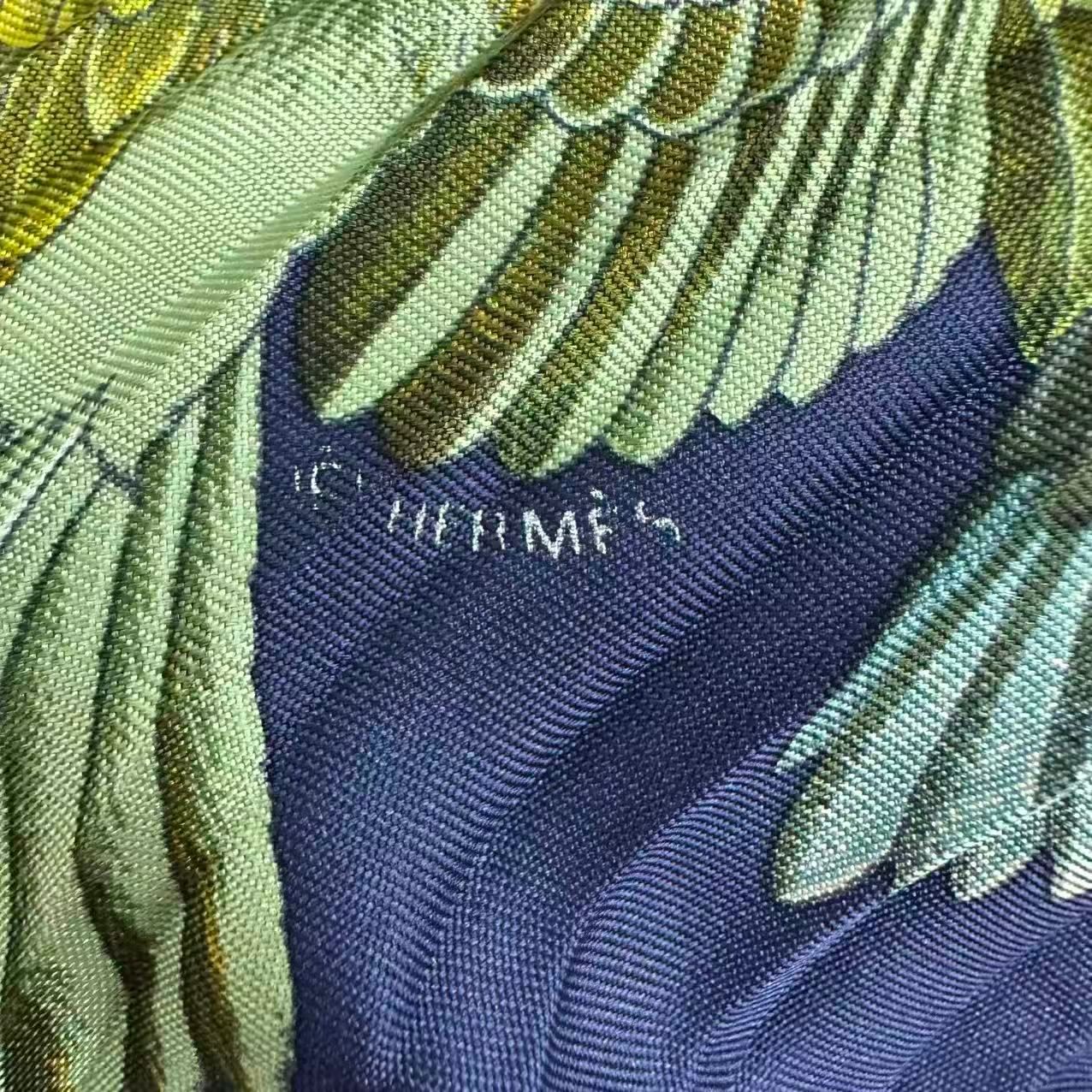 Hermes Scarf Pleats Silk L'intrus Multicolor — view 6