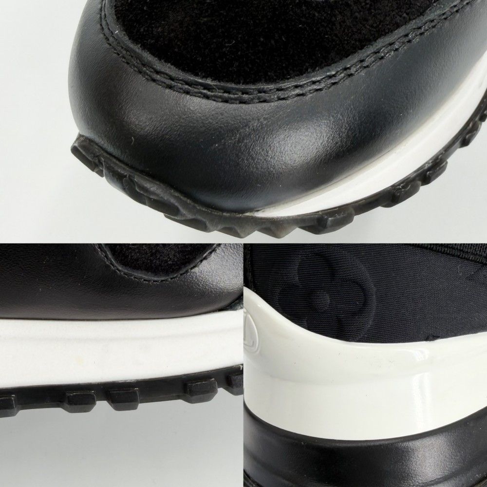 Louis Vuitton Sneakers Run Away Line Monogram Shoes Black 34.5 — view 8