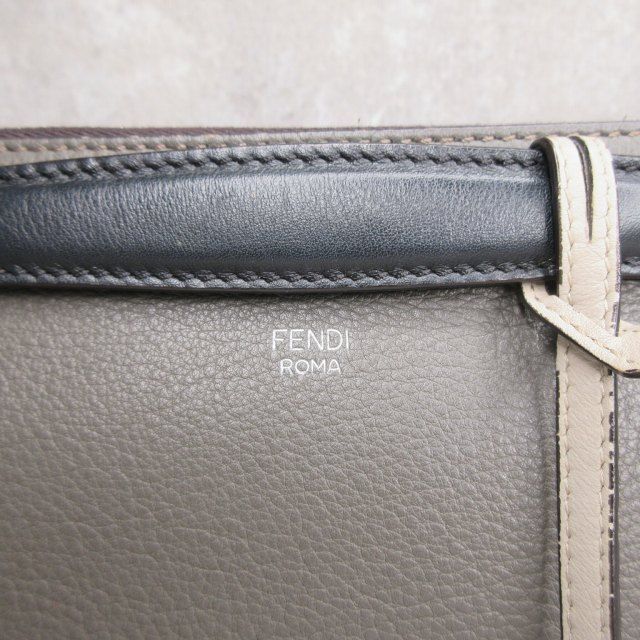 Fendi By The Way Shoulder Bag Gray — view 8
