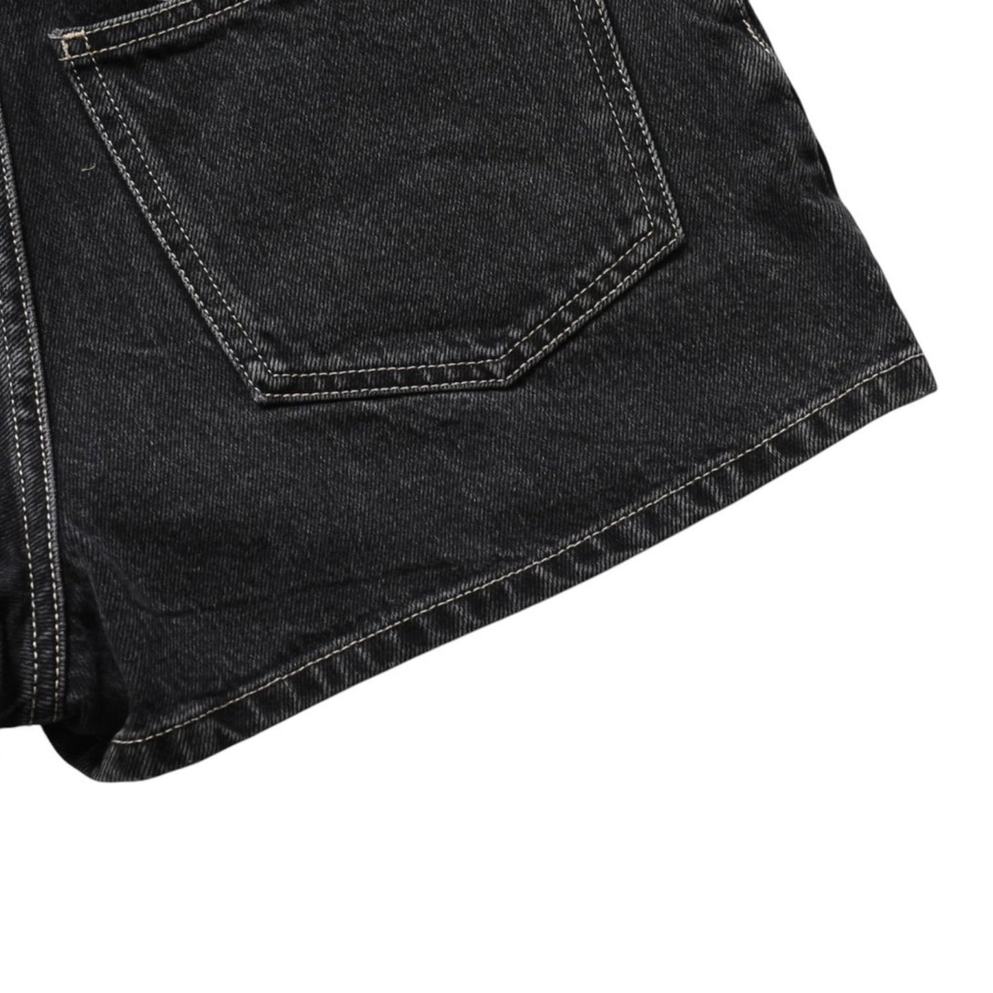Chanel Denim Shorts Skirt Black — view 8