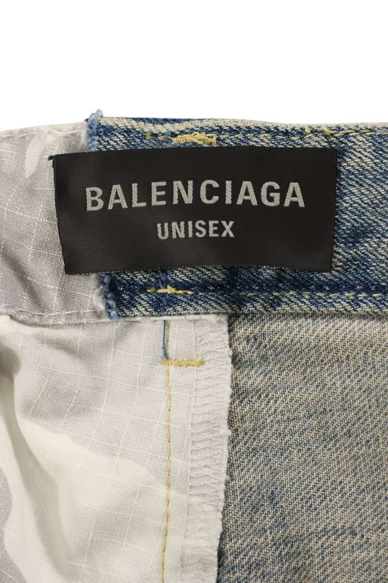 Balenciaga Hybrid Baggy Denim Pants — view 3