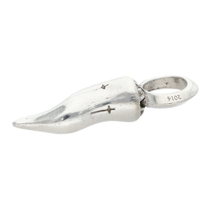Chrome Hearts Cornicello Small Silver Pendant — view 5