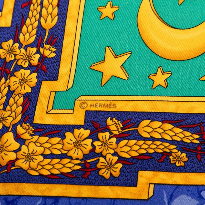 Hermes Carre 90 Carpe Diem Enjoy Your Day Scarf Silk — view 7