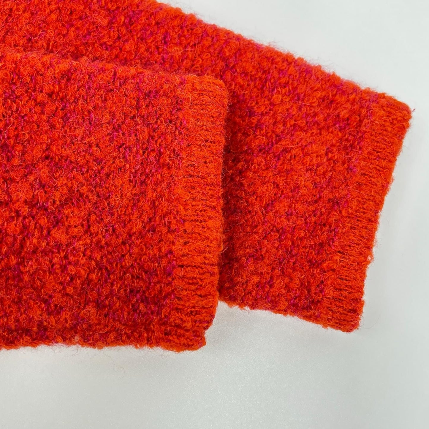 Gucci 257 Vintage Red Alpaca Cowl Mohair Cardigan — view 8