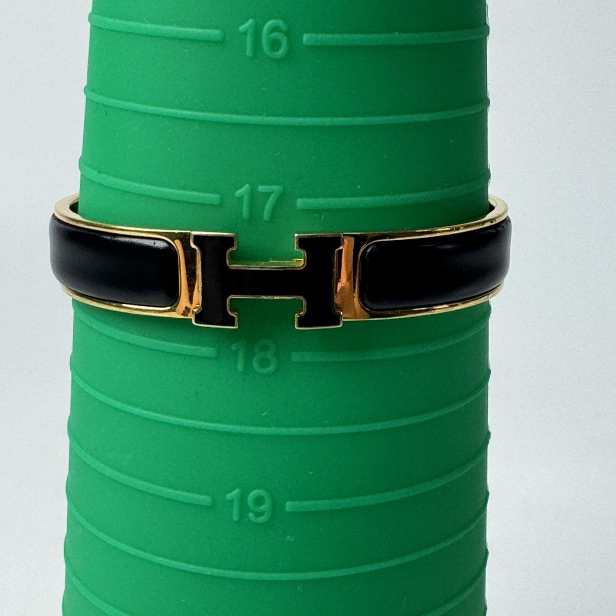 Hermes Clic Clac Bracelet Black Gold — view 7