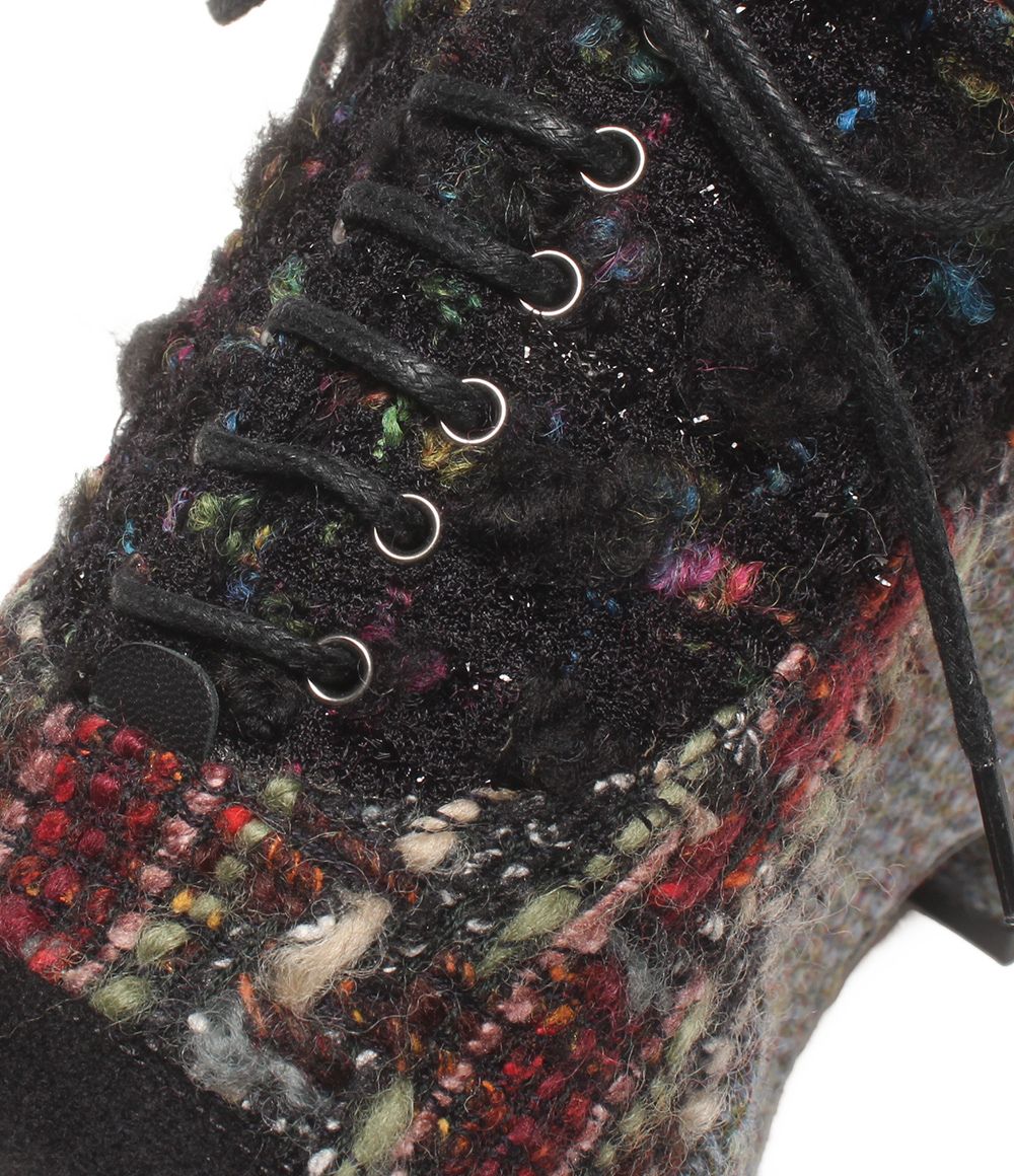 Chanel Platform Monsieur Tweed Thick Sole — view 7