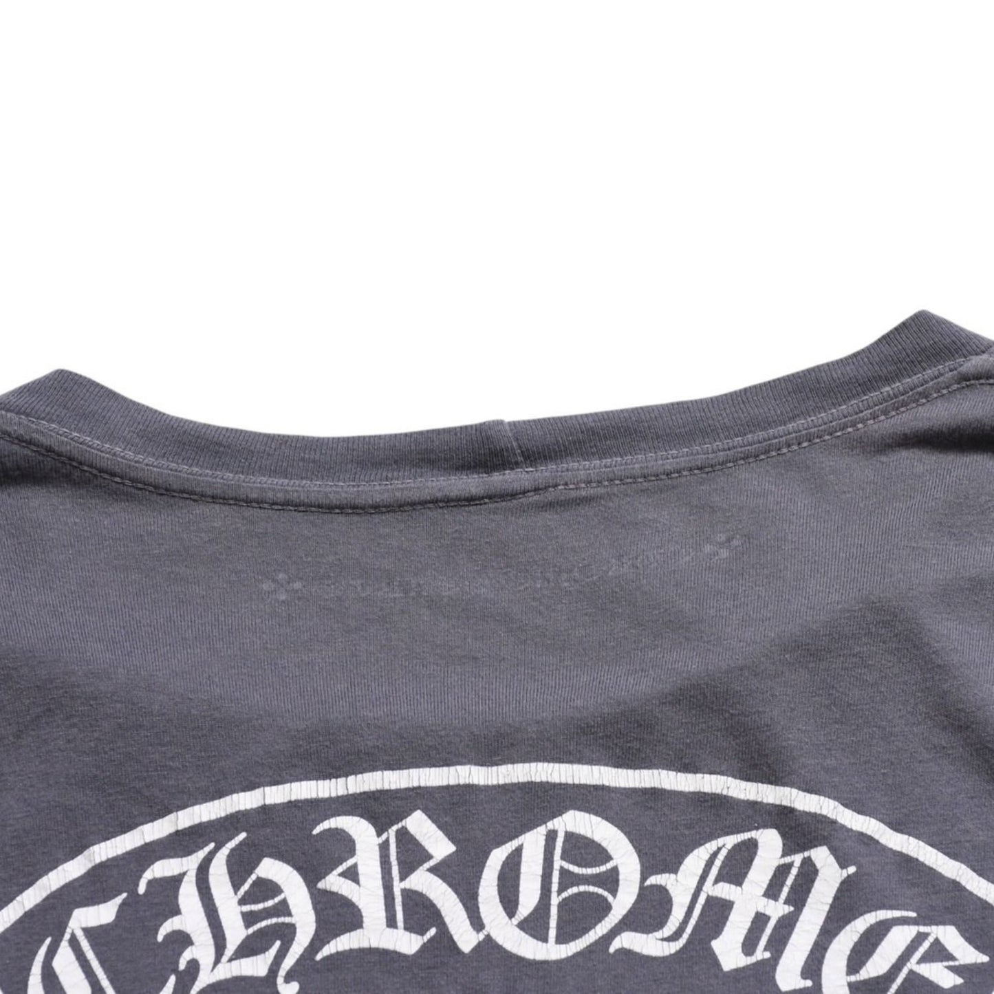 Chrome Hearts Long Sleeve Top Gray Horseshoe Logo Scroll Label — view 8