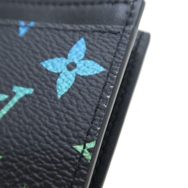 Louis Vuitton Monogram Coin Card Holder Gradient Black — view 8