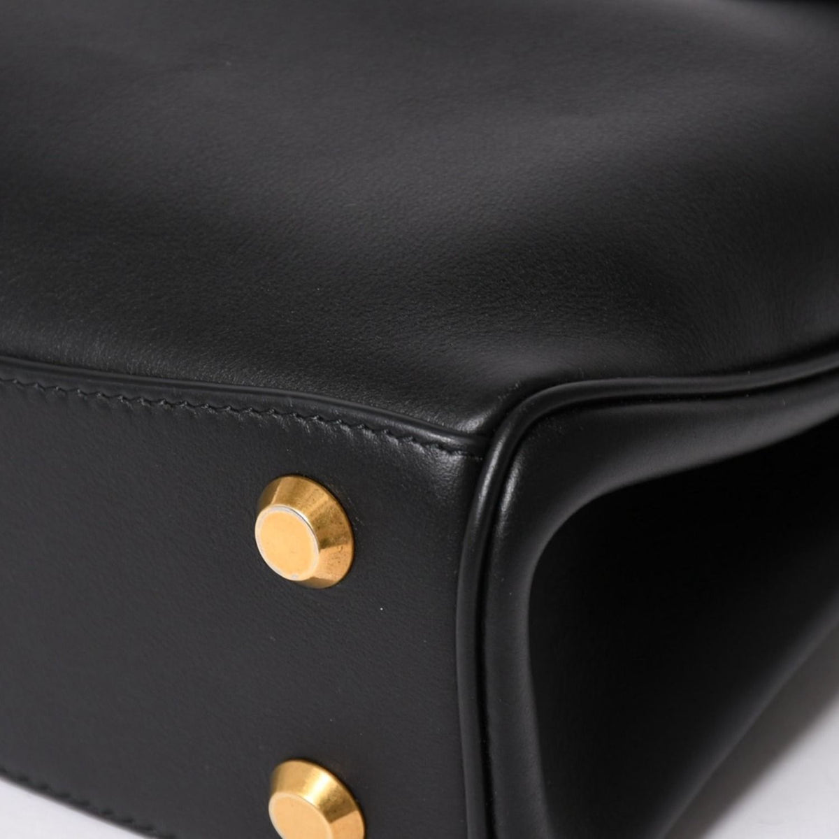 Balenciaga Rodeo 2-Way Shoulder Bag Calfskin Black Gold — view 8