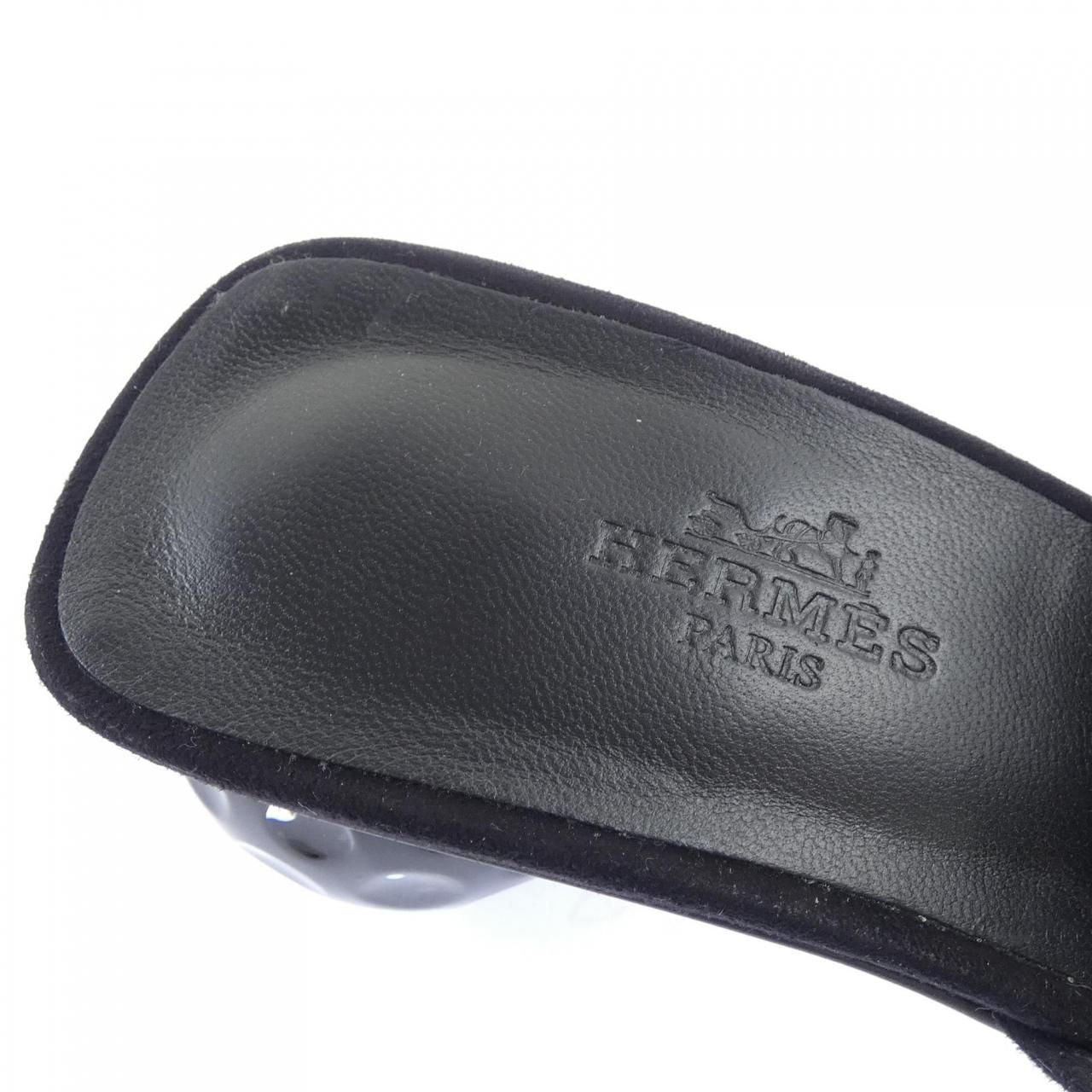 Hermes Sandals Black — view 6