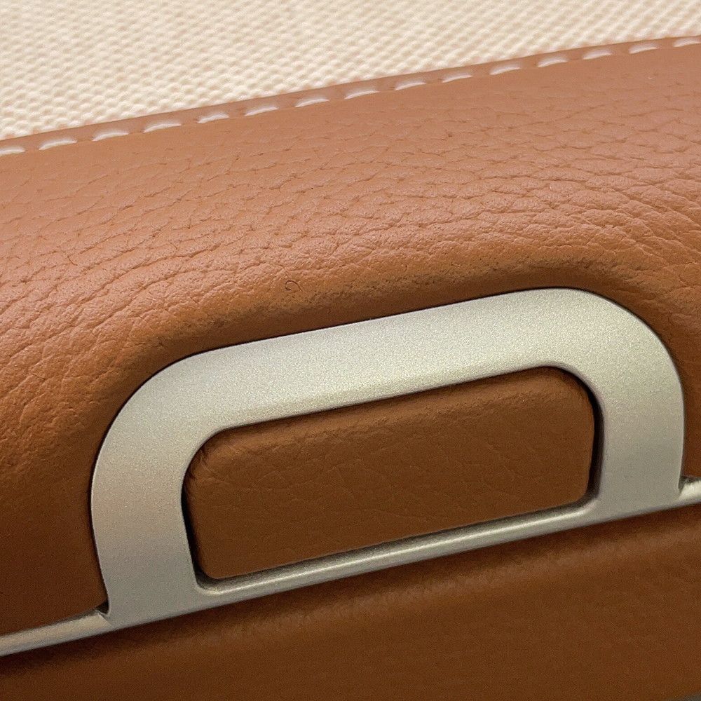 Hermes Carry Case Low Mobility Suitcase Gold Silver Toile H Taurillon — view 8