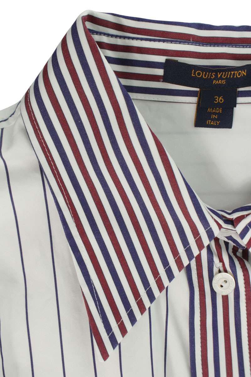 Louis Vuitton Fqj Rib Contrast Stripe Long Sleeve Shirt 36 — view 3