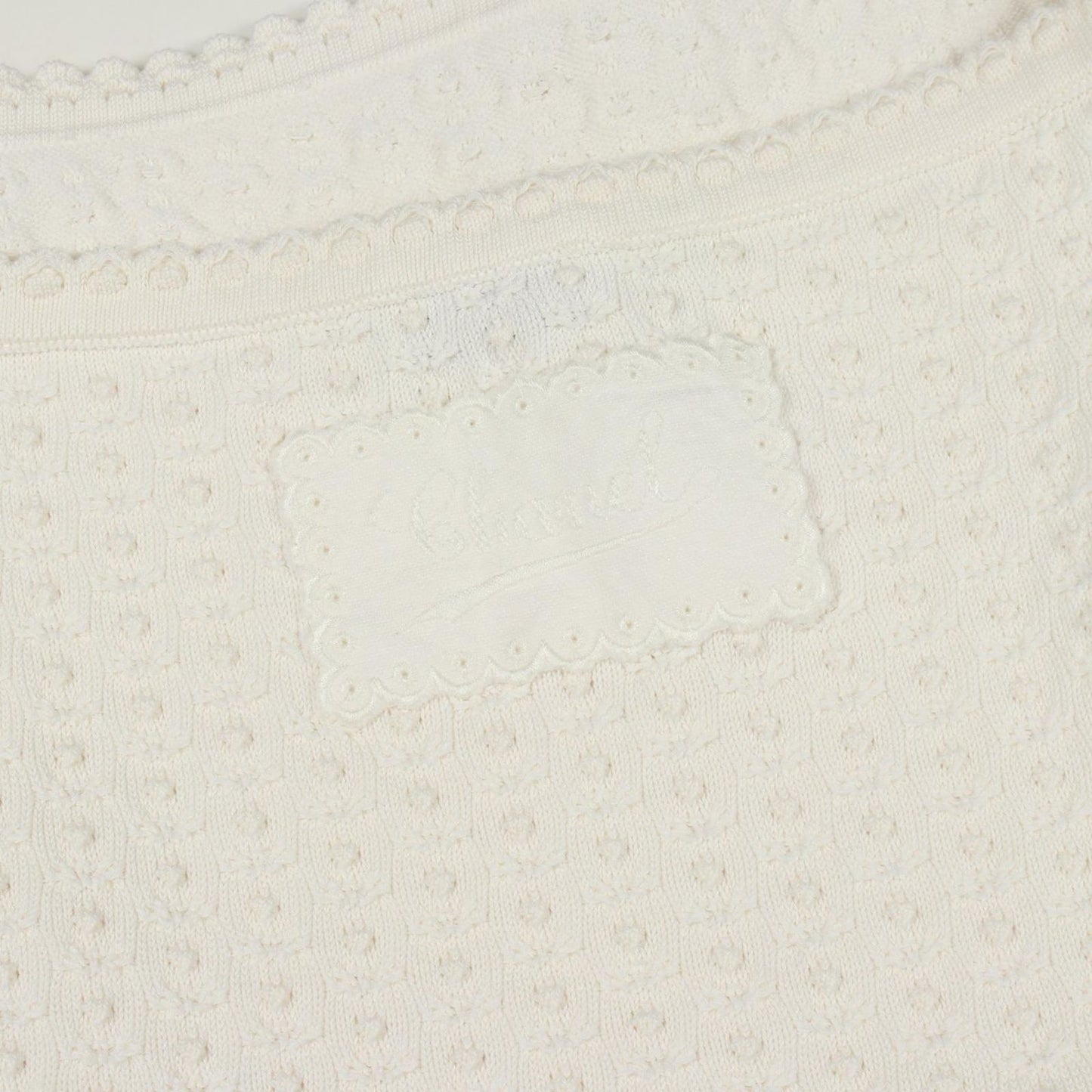 Chanel Dress Halter Neck White Cotton Silk — view 7