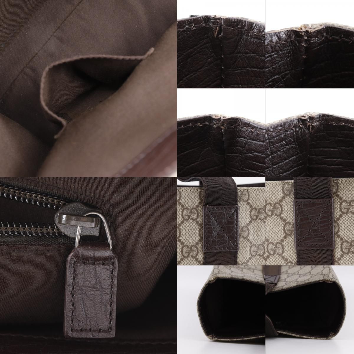 Gucci GG Supreme Canvas Brown Tote Bag — view 8