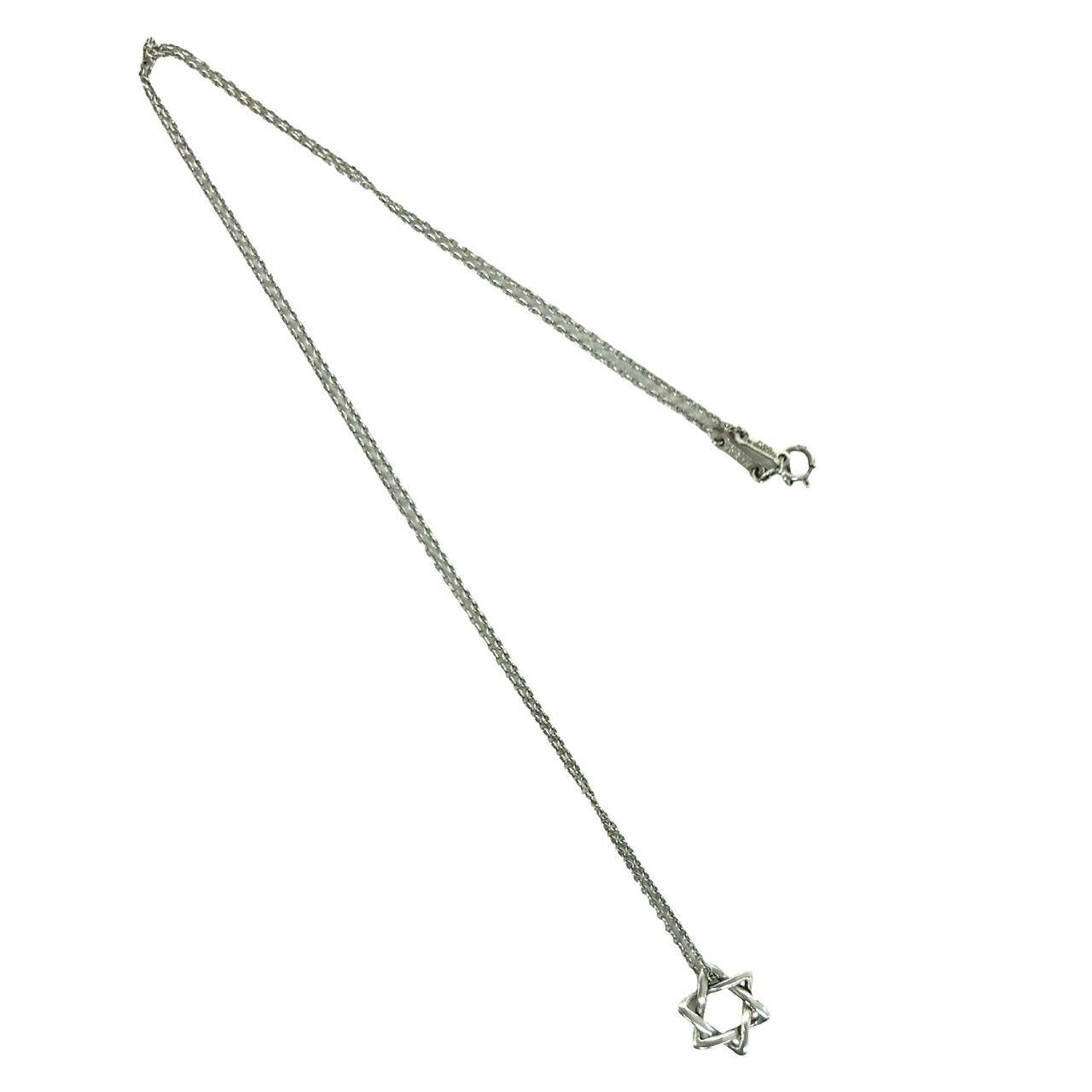 Tiffany & Co Vintage Star Of David Necklace 925 Sterling Silver — view 5