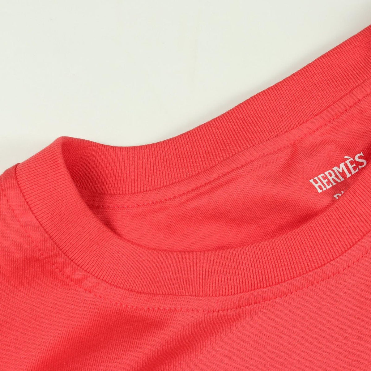 Hermes Short Sleeve T-Shirt Cartouche Leclere Cropped Cotton — view 8
