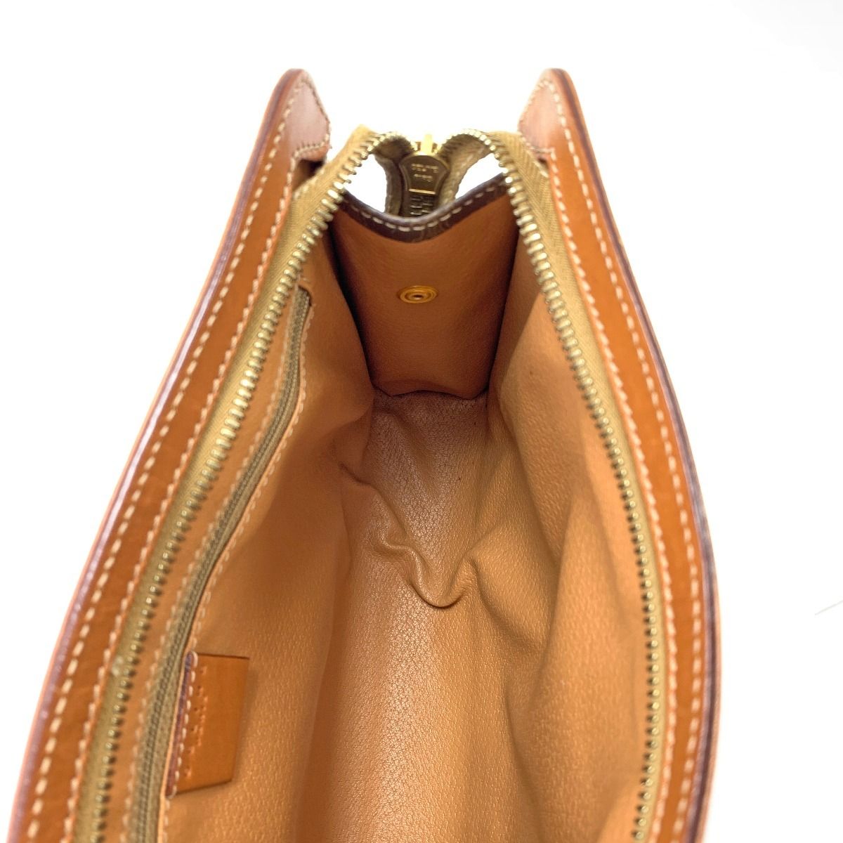 Celine Second Bag Macadam Pattern 97 2 Brown — view 8