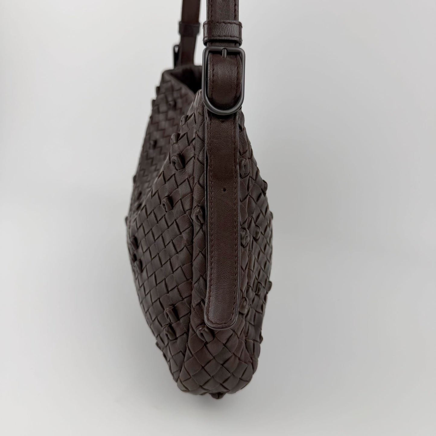 Bottega Veneta Shoulder Bag Leather Brown Vintage — view 8