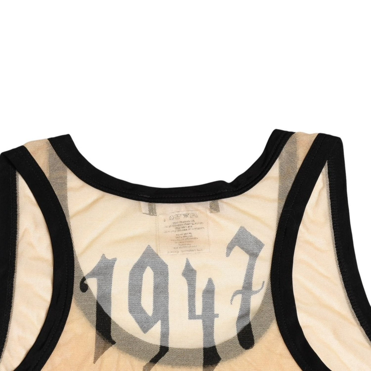 Dior Gothic Logo Mesh Tank Top Sheer Galliano Era Font — view 8
