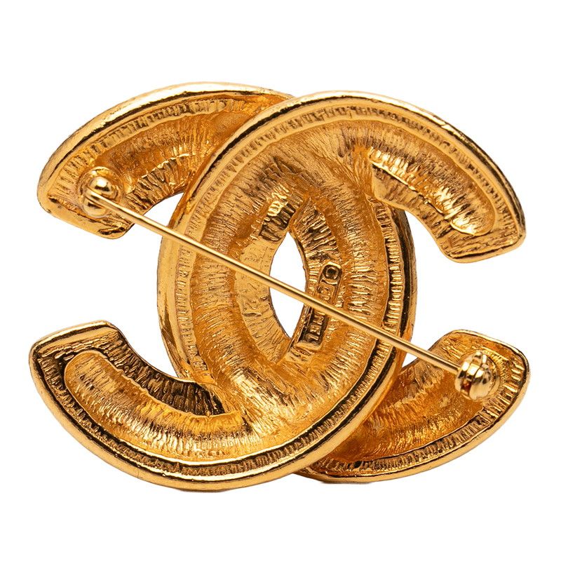 Chanel CC Logo Brooch Gold Plated — view 2