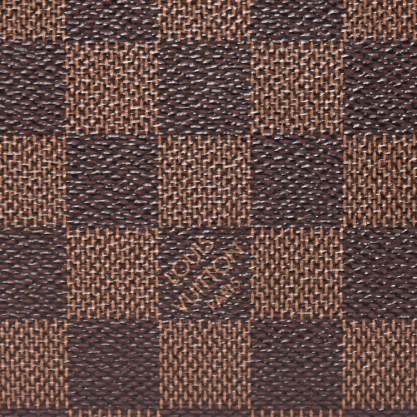 Louis Vuitton Damier Neverfull MM Tote Bag Leather Brown Gold — view 8