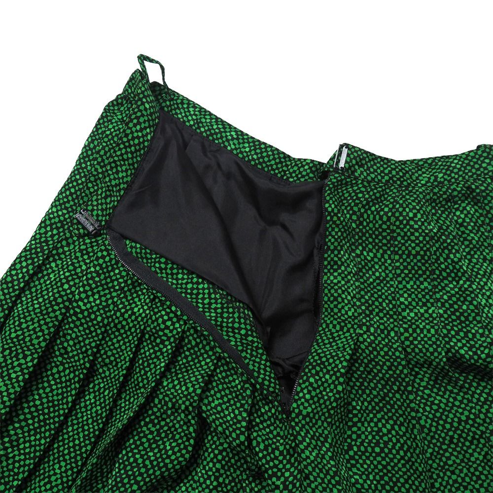 Celine Vintage Skirt Set 38 Belted Blouse Pleated — view 8