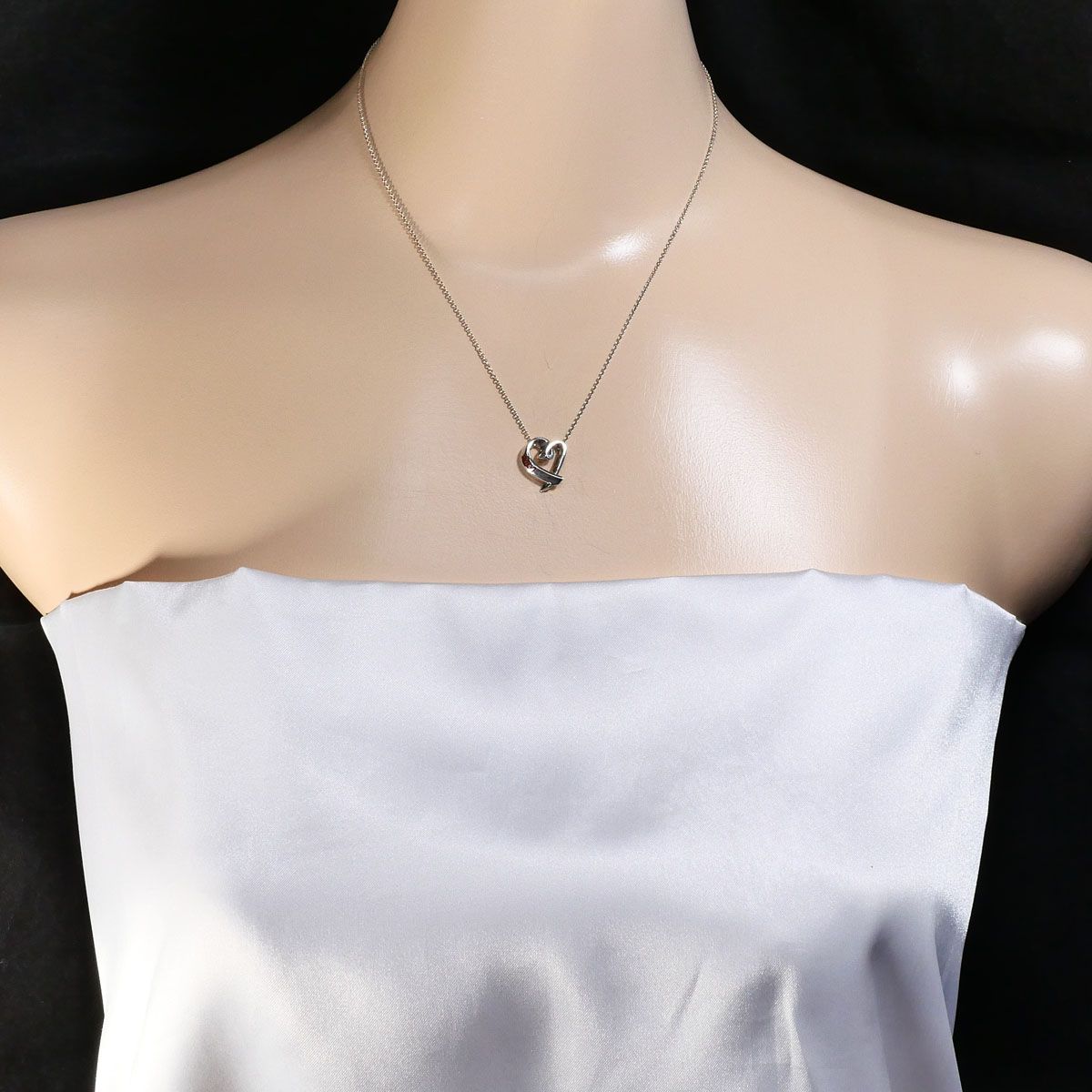 Tiffany & Co Loving Heart 925 Sterling Silver Necklace 41 — view 6