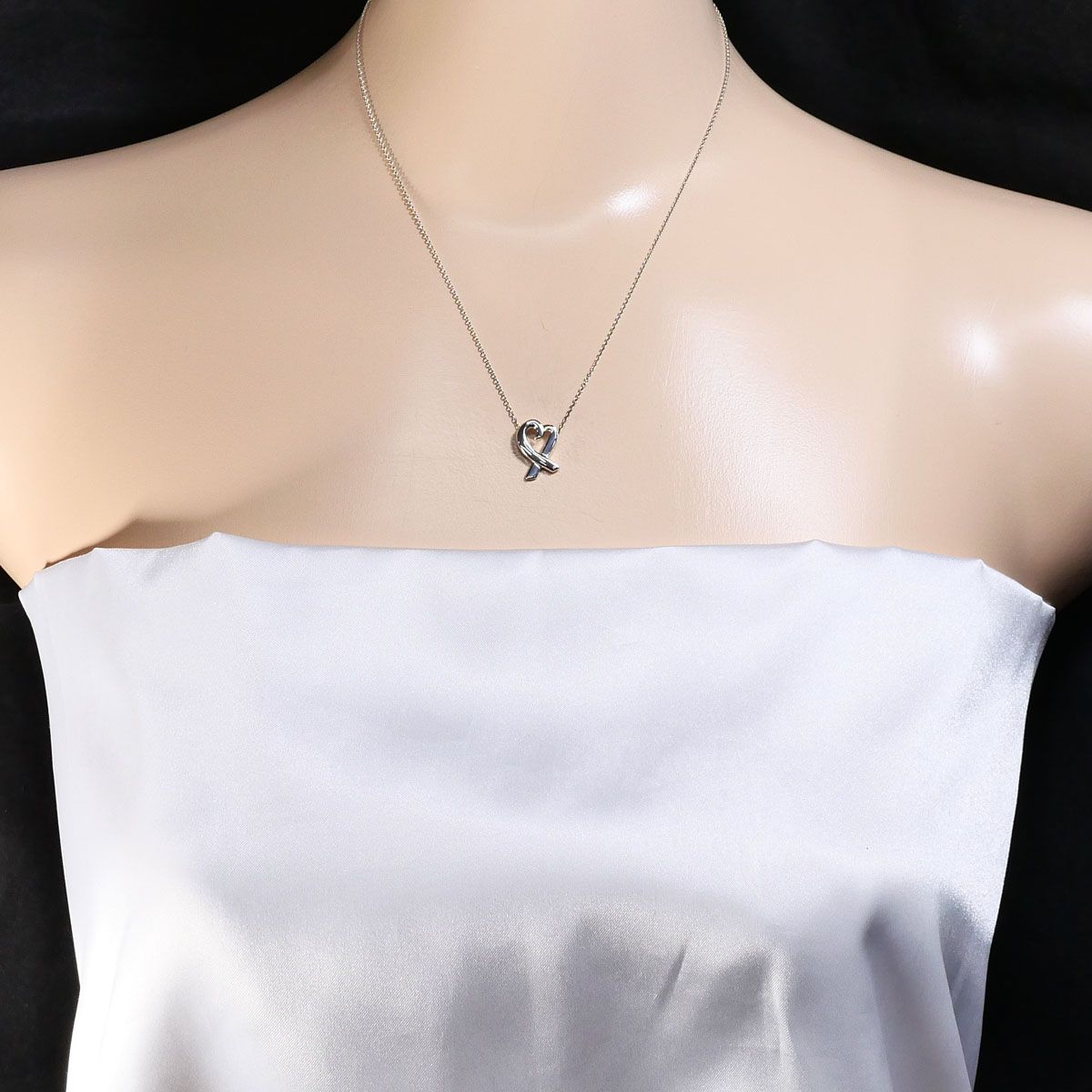 Tiffany & Co Loving Heart 925 Sterling Silver Necklace 41 — view 6