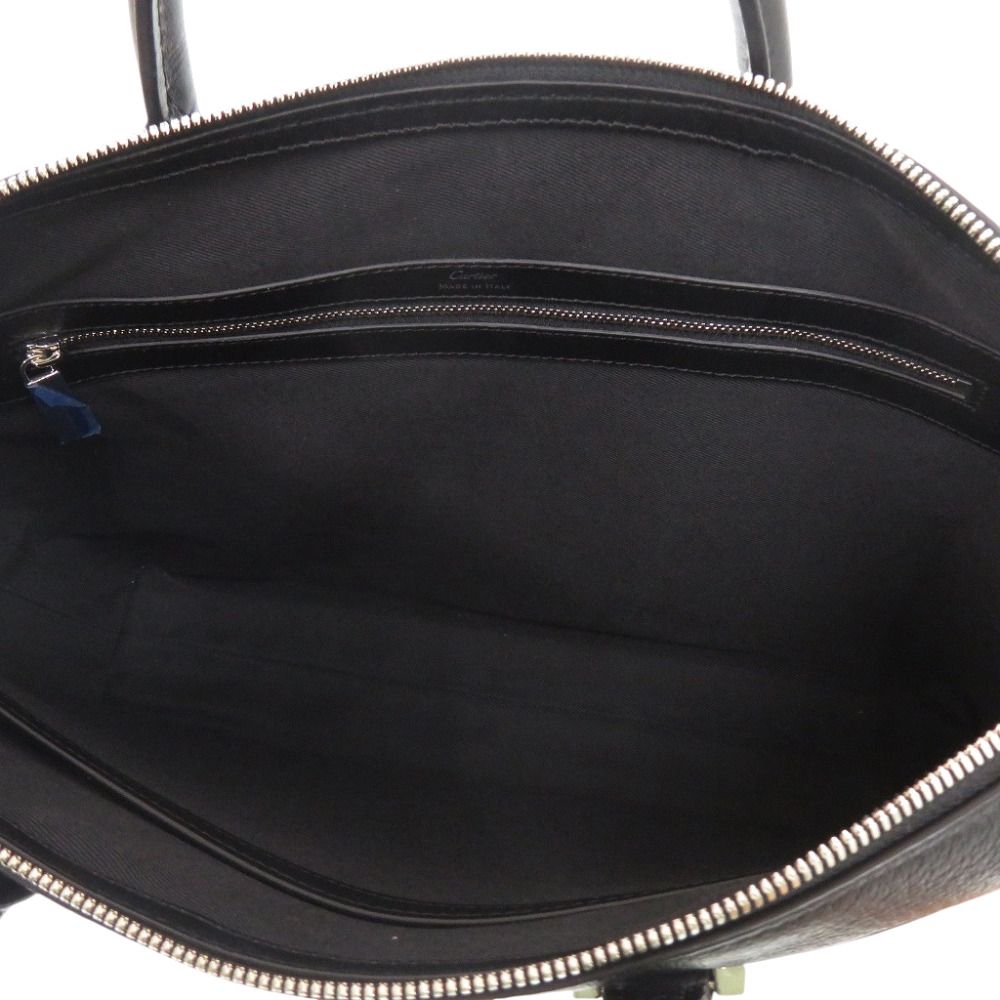 Cartier Must de Cartier Small Briefcase Calfskin Black 2-Way — view 8