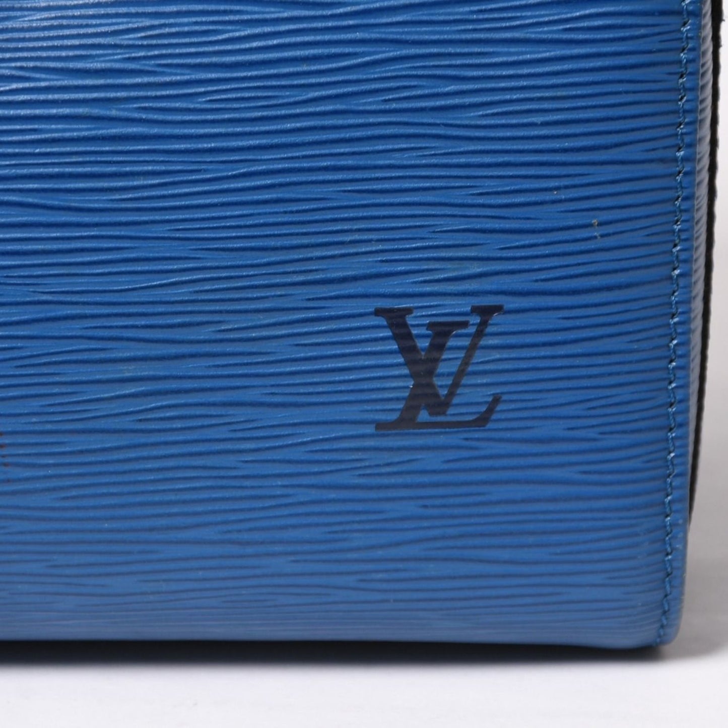 Louis Vuitton Speedy 25 Handbag Epi Leather Blue Gold — view 8