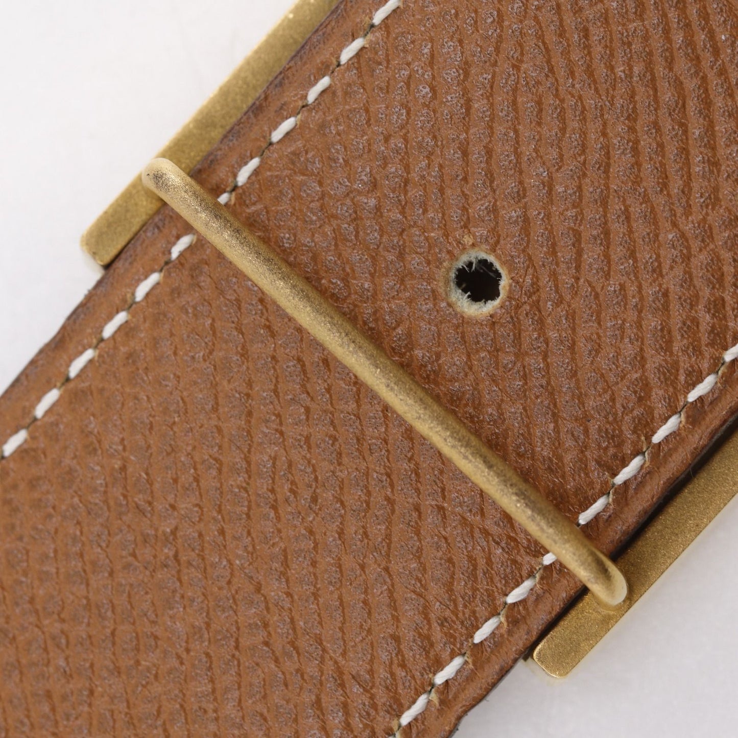 Hermes Hose Buckle Reversible Box Calf Veau Epsom Black Brown A Belt — view 8