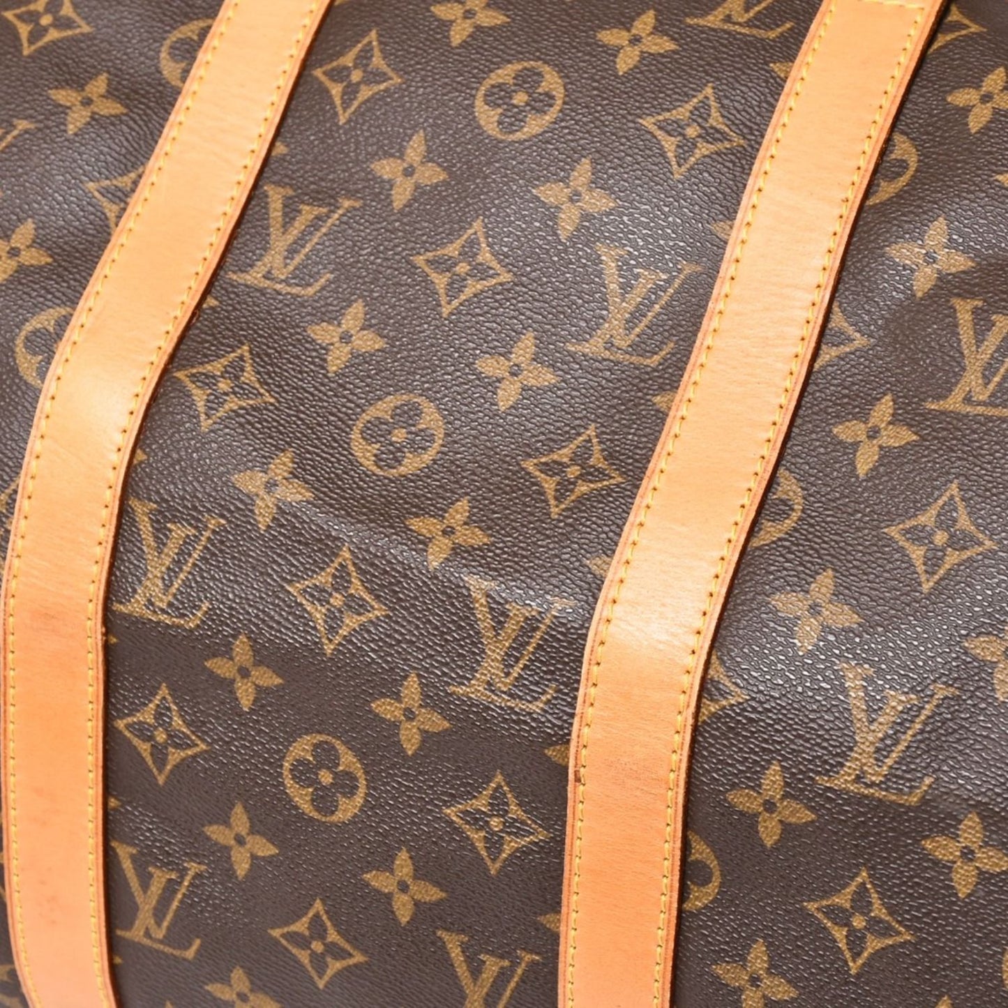 Louis Vuitton Keepall 50 Boston Bag Leather Monogram Gold — view 8