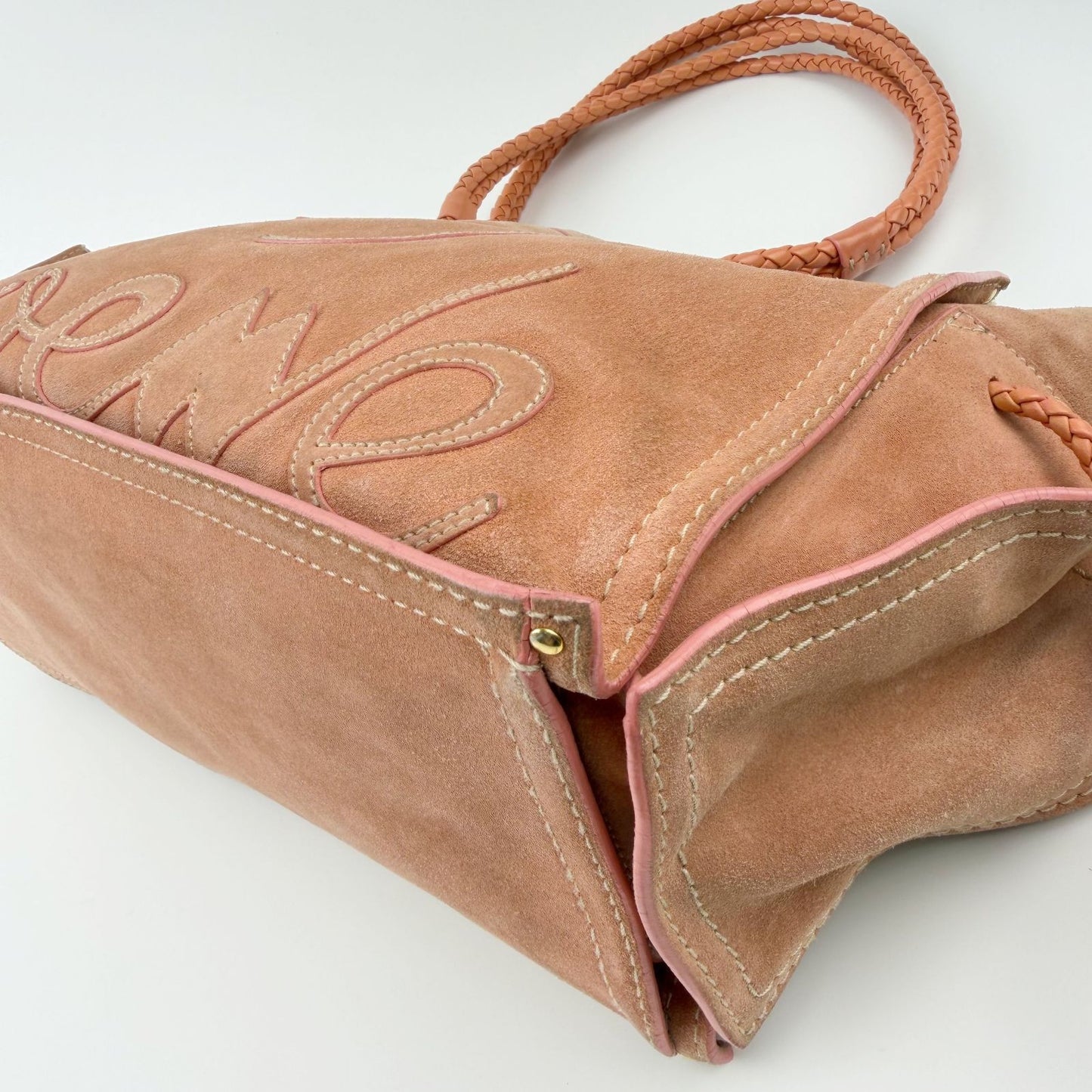 Loewe Anagram Tote Bag Pink — view 8