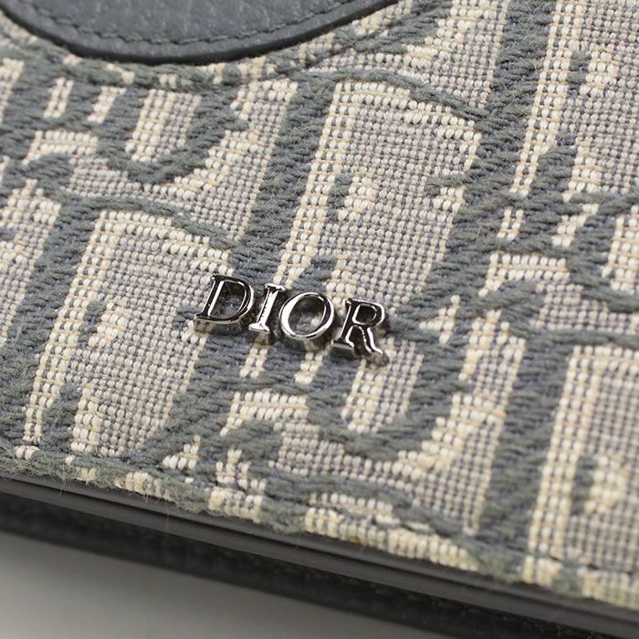 Dior Business Card Holder Saddle Oblique — view 5
