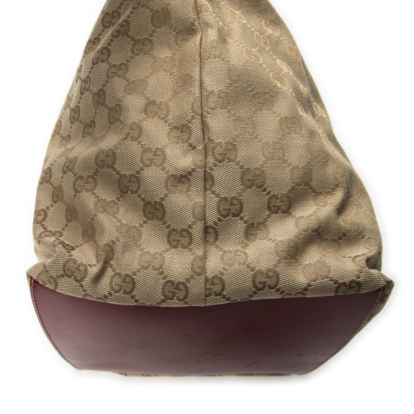 Gucci Large Web Shopping Tote Bag Red Beige GG Canvas — view 8