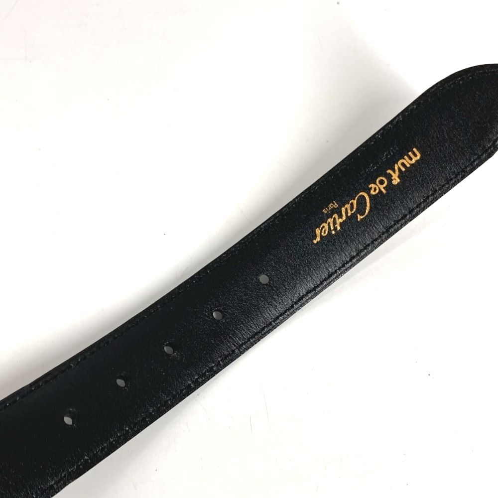 Cartier Belt Santos Logo Leather Black — view 8