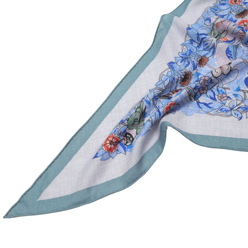 Hermes Jungle Love Triangle Jean Shawl Scarf — view 8