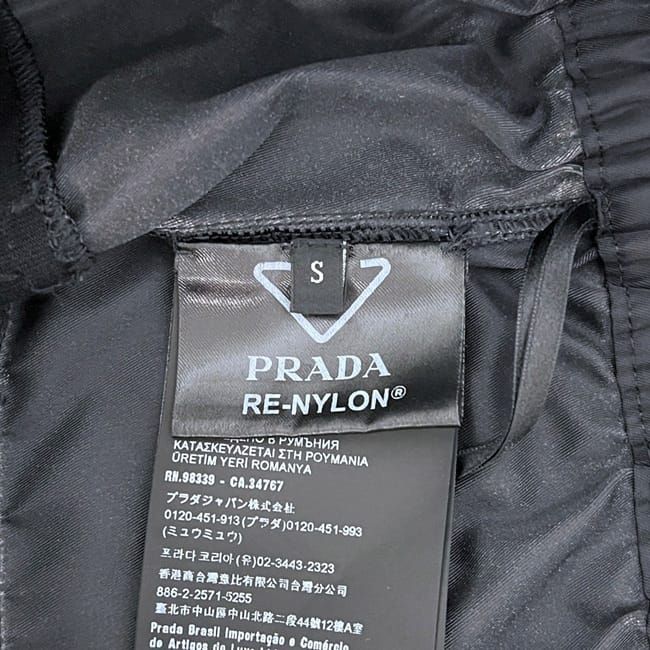 Prada Shorts Black Nero Re-Nylon S Nylon Cotton Waist 66 — view 8