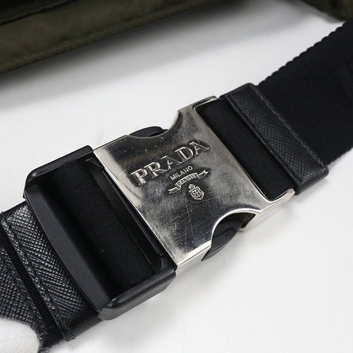Prada Triangle Logo Belt Bag Nylon — view 8