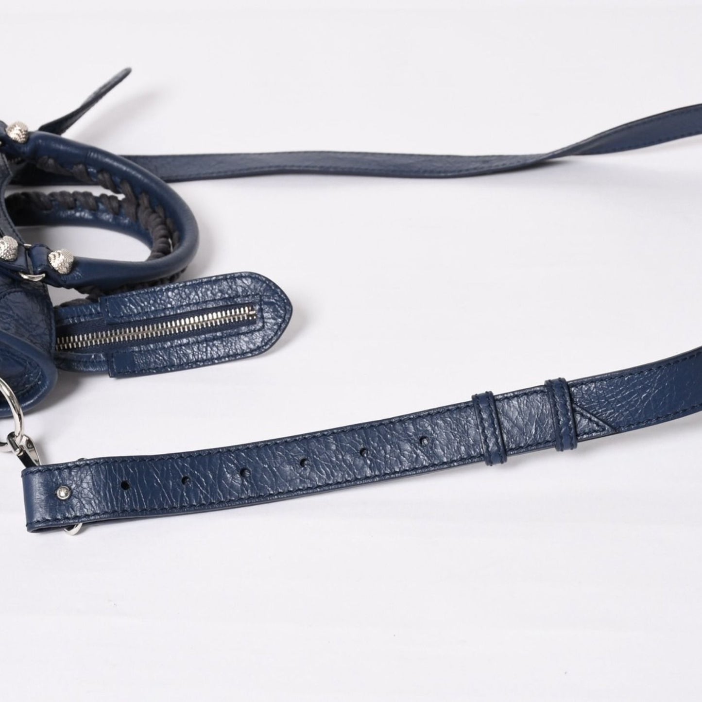 Balenciaga Classic Mini City 2-Way Handbag Navy — view 8