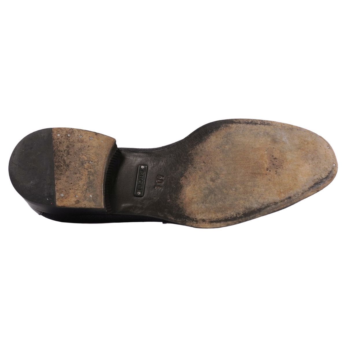 Gucci Loafers Moccasins GG Canvas Leather Shoes — view 8