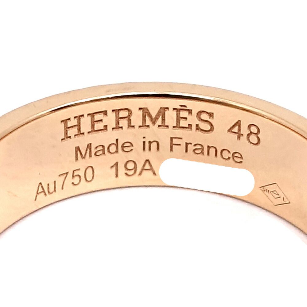 Hermes Kelly Ring Diamond Pink Gold — view 8