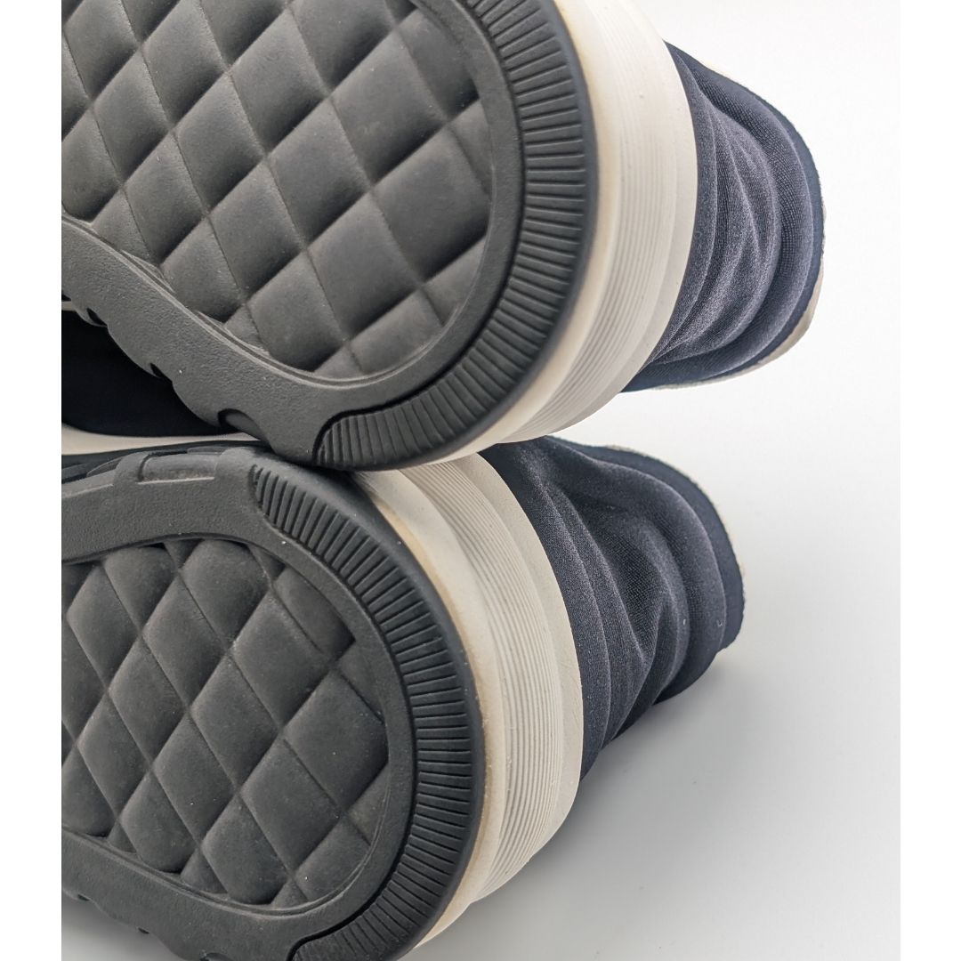 Chanel Sneakers CC Logo Black White Fabric Shoes — view 8